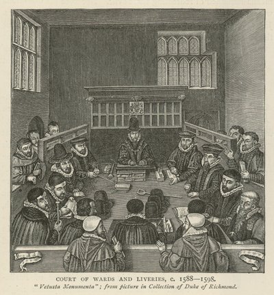 Court of Wards and Liveries, Circa 1588-1589 by English School