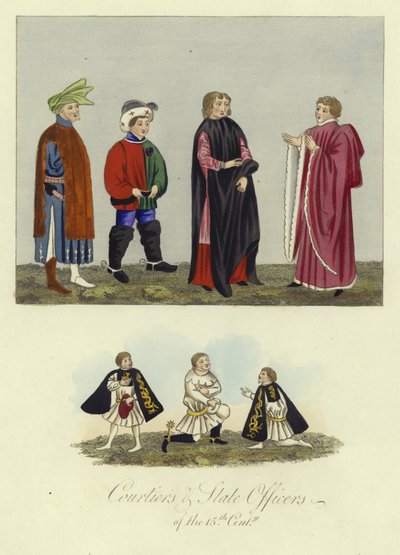Courtiers and State Officers of the 15th Century by English School