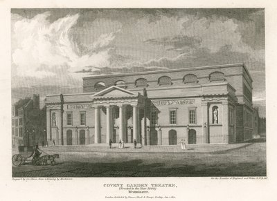 Covent Garden Theatre, Westminster, London by English School