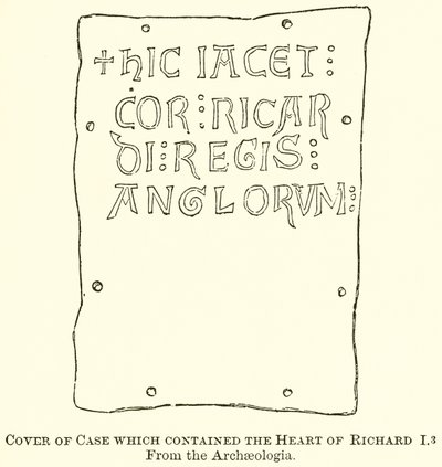 Cover of Case Which Contained the Heart of Richard I by English School