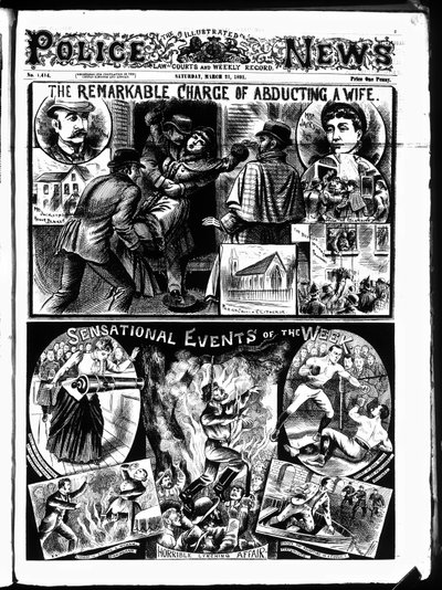 Cover of Illustrated Police News, Saturday March 21 by English School
