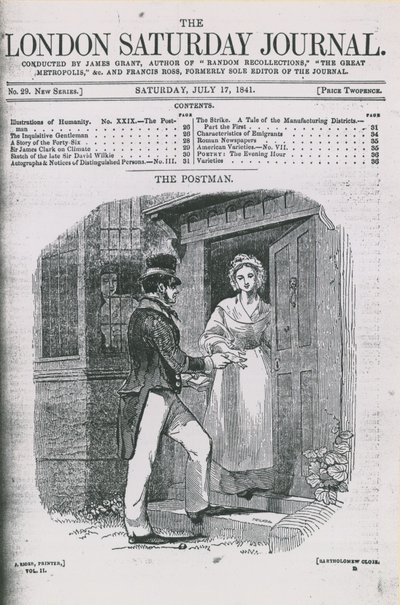 Cover of the London Saturday Journal by English School