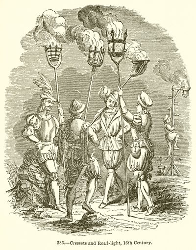 Cressets and Road-Light, 16th Century by English School