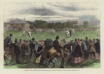 Cricket Match between the United and All-England Elevens by English School
