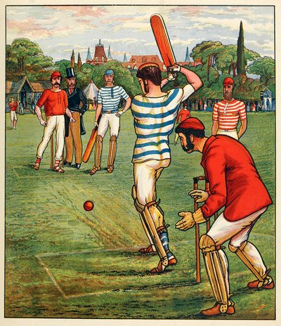 Cricket, from British Sports and Games by English School