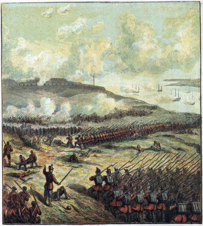 Crimean War (1853-1856): The Battle of Inkerman on 5/11/1854 Between Russia and the British, French and Turkish Coalition Which Won. The Battle of Inkerman by English School