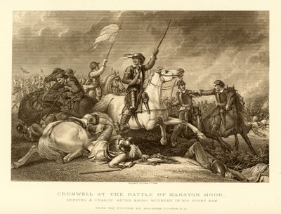 Cromwell at the Battle of Marston Moor by English School
