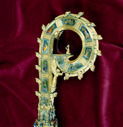 Crook of the crozier of William of Wykeham: Peter side (detail) by English School
