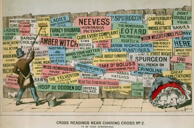 Cross Readings near Charing Cross, London by English School