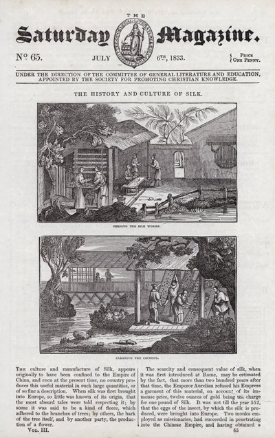 Cultivation of silk by English School