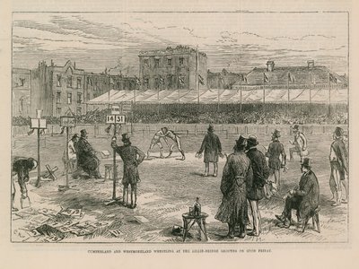 Cumberland and Westmoreland Wrestling at Lillie Bridge Ground on Good Friday by English School