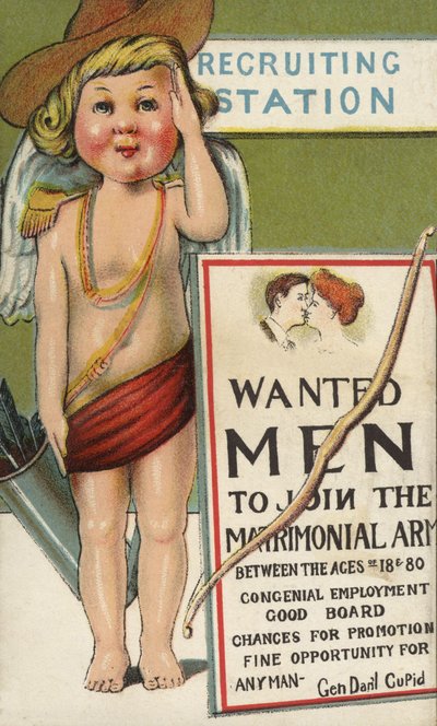 Cupid as an Army Recruiter by English School