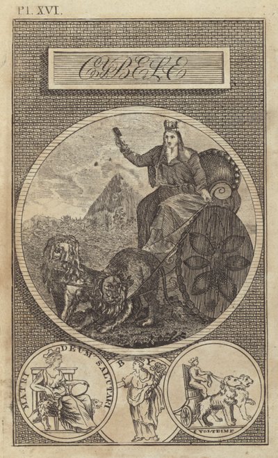 Cybele, ancient Anatolian, Greek and Roman Earth goddess by English School