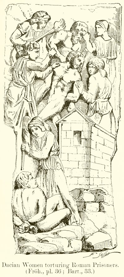 Dacian Women Torturing Roman Prisoners by English School