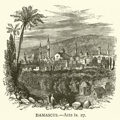 Damascus, Acts, ix, 27 by English School