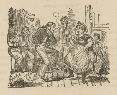 Dancing in a London Tavern by English School