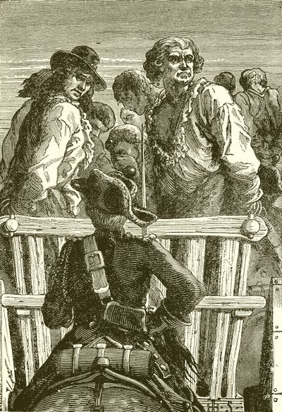 Danton and his Companions on the way to the Guillotine by English School