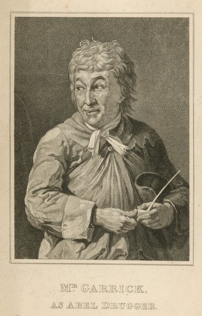 David Garrick, actor, as Abel Drugger by English School