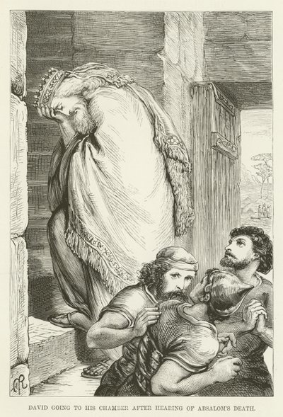David Going to His Chamber After Hearing of Absalom