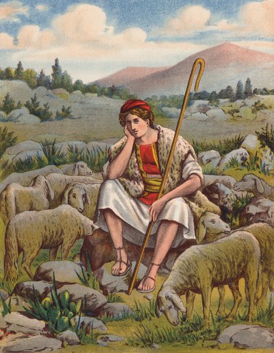 David the Shepherd by English School