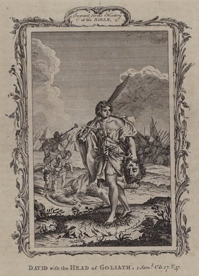 David with the Head of Goliath by English School
