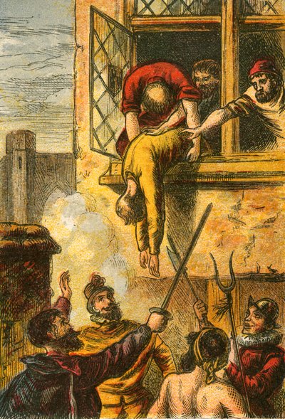 Death of Admiral de Coligny by English School