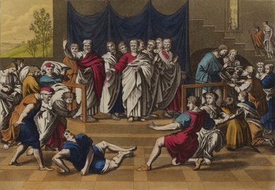 Death of Ananias by English School