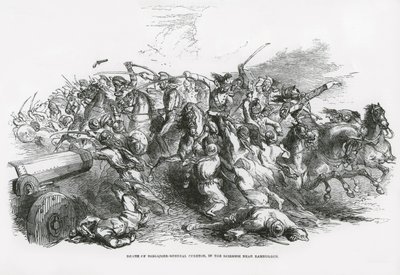 Death of Brigadier-General Cureton in the skirmish near Ramnugger by English School
