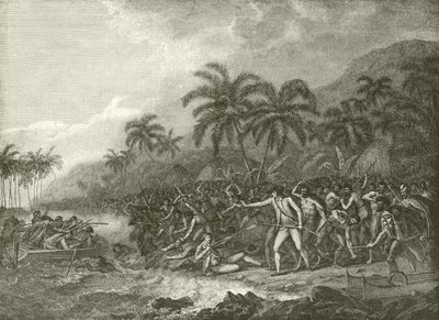 Death of Captain Cook by English School