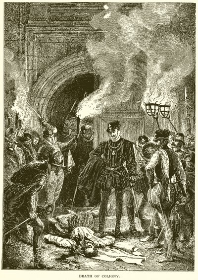 Death of Coligny by English School