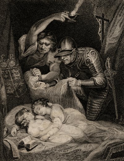 Death of King Edward V and his Brother, Richard Duke of York by English School