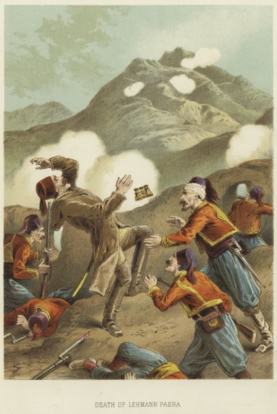 Death of Lehmann Pasha by English School