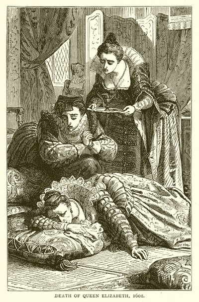 Death of Queen Elizabeth, 1601 by English School