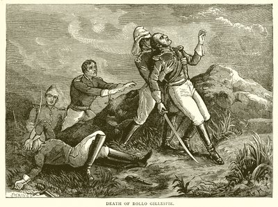 Death of Rollo Gillespie by English School