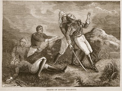 Death of Rollo Gillespie, Illustration from Cassell