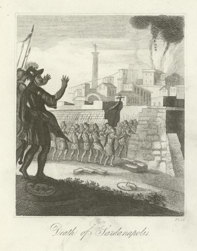 Death of Sardanapalus by English School