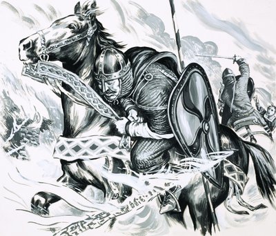 Death of William the Conqueror by English School