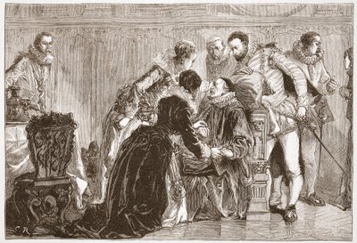 Death of William the Silent, Prince of Orange, illustration from 