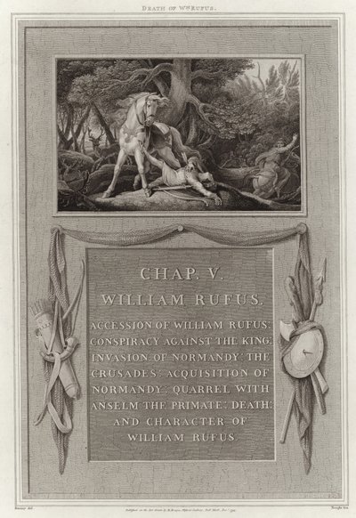 Death of William Rufus by English School