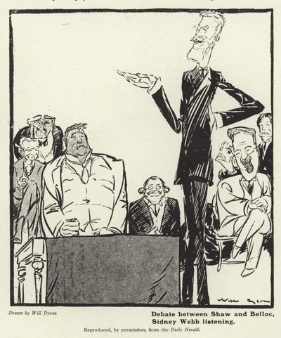Debate Between George Bernard Shaw and Hilaire Belloc by English School
