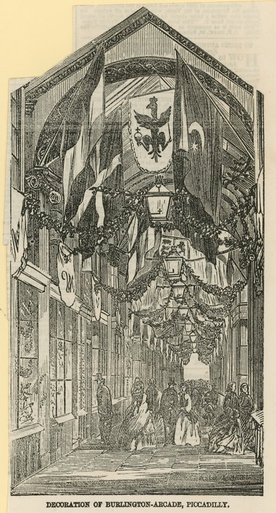 Decoration of Burlington Arcade by English School