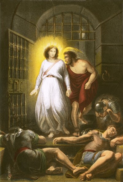 Deliverance of St. Peter by English School