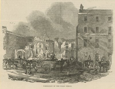 Demolition of the Fleet Prison by English School