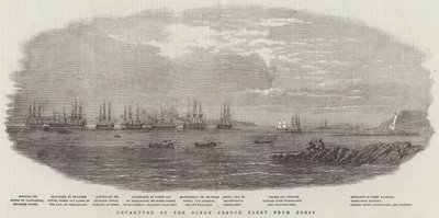 Departure of the Ocean French Fleet from Brest by English School