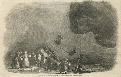 Descent of Mr Greens balloon by English School