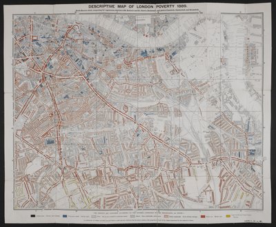 Descriptive Map of London Poverty, by Charles Booth by English School