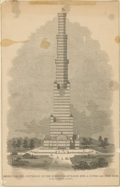Design by Charles Burton for the Conversion of Crystal Palace by English School