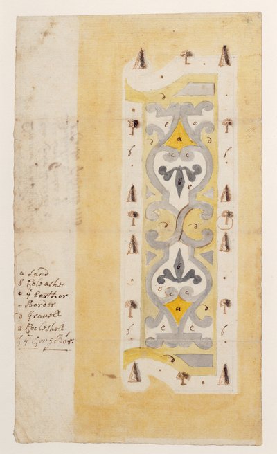 Design for a Knot Garden, Bush Hill, near Edmonton, London by English School