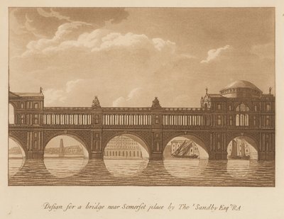 Design for a Bridge Near Somerset Place by English School