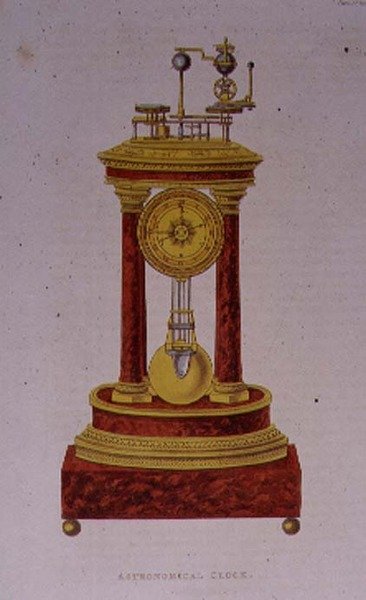 Design for an Astronomical Clock, Plate 139 from Ackermann